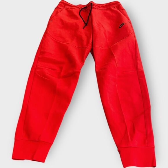 Nike Sportswear Tech Fleece University Red Jogger Pants Mens size M CU4495-657 - Picture 3 of 9